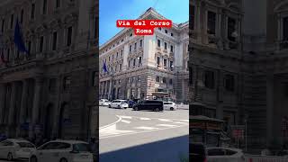 Via del Corso ROMA fpyシ travel highlights iloverome reels viral shorts page rome [upl. by Brodench]