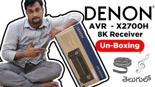 Denon AVR X2700H  Affordable 8K AVR Unboxing In India 2021  1st in India  Telugu [upl. by Ryle538]