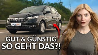 Das günstigste Auto Deutschlands DACIA SANDERO im Check ✅ [upl. by Atinehs245]