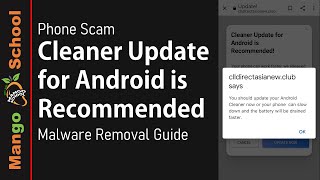 Cleaner Update for android Virus Removal Guide [upl. by Elehcir]