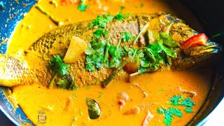 Nyonya Fish in Coconut Curry  Whole Sea bass [upl. by Eirrod671]