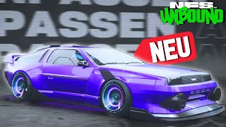 DMC DELOREAN TUNING  NEED FOR SPEED UNBOUND VOL3 PREVIEW [upl. by Rehptosirhc]