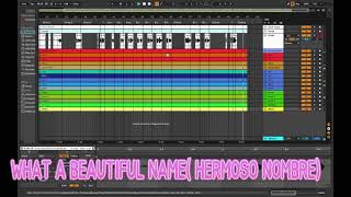 What a Beautiful NameHermoso Nombre Hillsong multitrack [upl. by Garrek281]