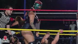 Lady MaravillaLa Hiedra vs Lady ShaniFaby Apache con Promotora Gala en Jiutepec [upl. by Koralie291]