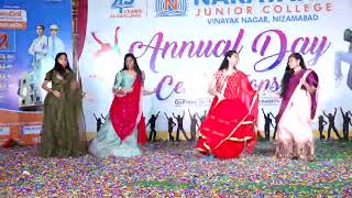 ANNUAL DAY CELEBRATIONS NARAYANA JUNIOR COLLEGE NIZAMABAD JR N120 HARSHITHA GROUP DANCE [upl. by Rimisac]