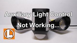 Ring Spotlight Cam Mount  Auxiliary Light Control Issue  Update It is now working [upl. by Mrots]