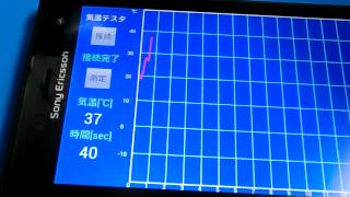 スマホにデータを表示するワイヤレス温度センサ [upl. by Buseck]