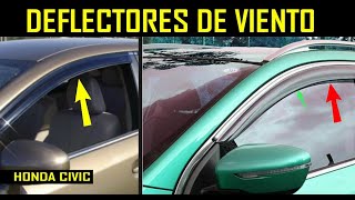 Instalacion de Deflectores o Visores de Aire en las puertas menos ruido de viento [upl. by Suruat]