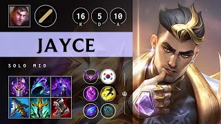 Jayce Mid vs Zed Unstoppable  KR Master Patch 1422 [upl. by Calla]