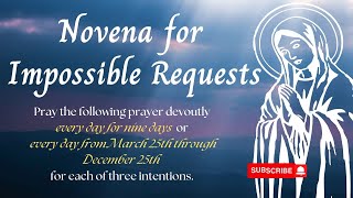 Novena for Impossible Requests Pray for 9 days mamamary powerfulprayer LifesBlessedAdventure [upl. by Notneuq]