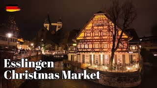 🇩🇪 Esslingen am Neckar Germany 🎄 Walking tour in the Medieval amp Christmas market 2023 [upl. by Adelia]