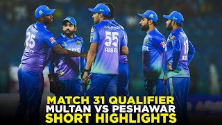 PSL 9  Short Highlights  Multan Sultans vs Peshawar Zalmi  Match 31  Qualifier  M2A1A [upl. by Ahseirej]