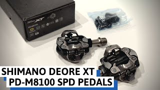 XC Clipless Pedals  Shimano Deore XT M8100 SPD Pedals [upl. by Sudnac]