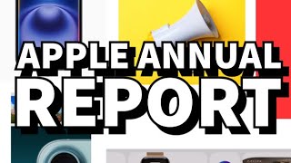 Apple annual financial report 10k October 2024 deep dive [upl. by Hcirdla]