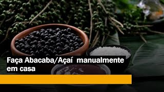 COMO FAZER VINHO DE ABACABAAÇAI DE FORMA MANUAL [upl. by Cristy]