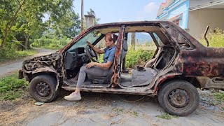 Girl repairs and restores old cars abandoned long ago [upl. by Almeeta148]