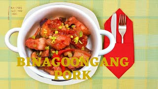 PORK BINAGOONGAN l BINAGOONGANG BABOY RECIPE l BINAGOONGANG BABOY WITH TALONG [upl. by Egwan]