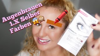 Augenbrauen selber färben mit Swiss o Par Augenbrauen amp Wimpernfarbe  Review Erfahrung  Anleitung [upl. by Leverett]