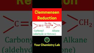 Clemmensen Reduction ReactionOrganic chemistry shorts neet jee [upl. by Rowan]