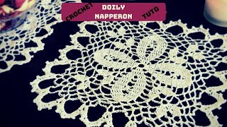 Comment faire un napperon au crochet tuto facile  How to crochet a doily square easy tutorial [upl. by Macfarlane671]