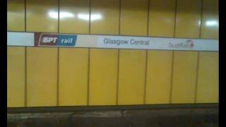 Glasgow Central Train Station Low Level Platform 17 in Scotland [upl. by Annat]