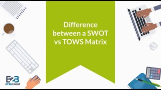 Difference between a SWOT vs TOWS Matrix [upl. by Yorgo]