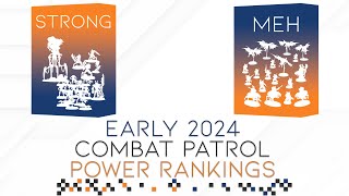 Combat Patrol Power Rankings  A tier list based on the models and amp rules on the tabletop [upl. by Notaek]