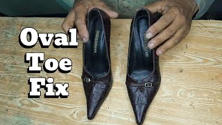 Convert Heels to Classic Front  Modern Oval Toe Makeover Tutorial [upl. by Leahci970]