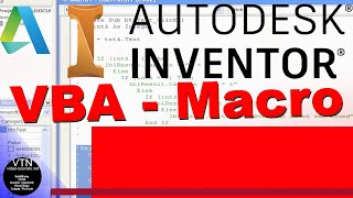 AutoDesk INVENTOR VBA 01  What is VBA [upl. by Alec]