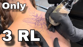 Stippling tattoo real time  stippling shading tattoo  how to tattoo stipple shading 😎😍 [upl. by Bride]