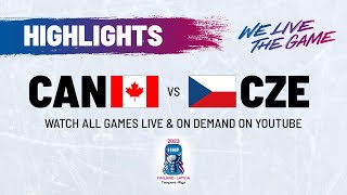 Highlights  Canada vs Czechia  2023 IIIHFWorlds [upl. by Elnar]