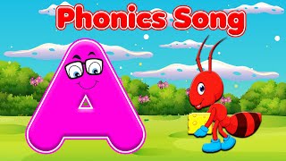 Phonics Song Learn Alphabets and Preschool Rhyme for Kids ABC phonics abc abcd song [upl. by Retsim]