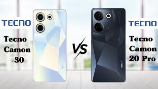 Tecno Camon 20 vs Tecno Camon 20 Pro  Full Comparison [upl. by Rebah620]