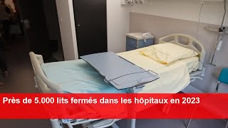 Près de 5000 lits fermés dans les hôpitaux en 2023 [upl. by Moira]