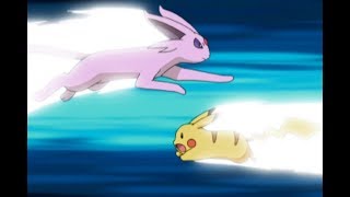 Pikachu vs Espeon  Pokémon Battle Frontier [upl. by Isayg]