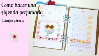 Como hacer una Agenda perfumada [upl. by Ahsiekrats]