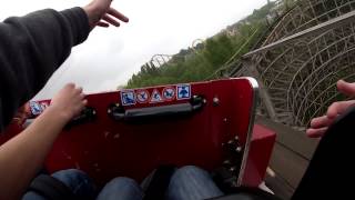 🎢Tonnerre de zeus OnridePOV Parc Astérix train rouge [upl. by Christel]