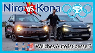 Hyundai Kona vs Kia Niro EV im Vergleichstest  INSTALYMPICS [upl. by Cerellia]