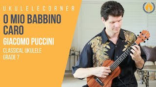 O Mio Babbino Caro performed on Ukulele by Jeff Peterson [upl. by Woehick]