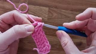 Creating a chainless foundation for a double crochet ripple stitch [upl. by Storer]