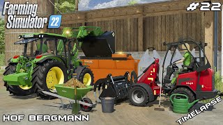 MUCKING OUT ANIMALS and MAKING PIG FEED  Hof Bergmann  Farming Simulator 22  Episode 22 [upl. by Eirb515]