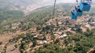 RAIGAD ROPEWAY DOWNWARD रायगड रोपवे बाईक राईड ३० एप्रिल २०१७ [upl. by Eolhc710]