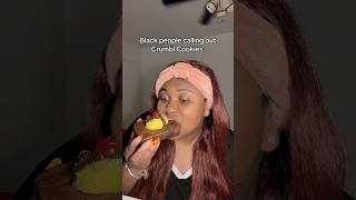 crumbl cookies food foodie black review comedy viral trending shorts funny youtubeshorts [upl. by Aihtebat]