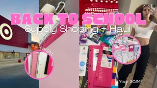 BACK TO SCHOOL SUPPLIES SHOPPING  HAUL 2024   target junior year [upl. by Xever]