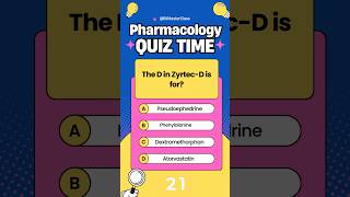 What does the D stand for in ZyrtecD pharmacology [upl. by Nogras]