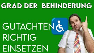 Grad der Behinderung GdB Wie Gutachten richtig einsetzen §109 SGG [upl. by Charlot205]