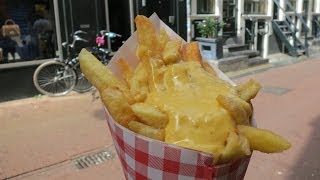 Where to eat in Amsterdam  Vlaams Friteshuis the best fries in Amsterdam [upl. by Skyla]