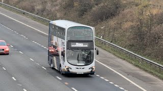 Buses and Coaches on the M6 [upl. by Ressler]