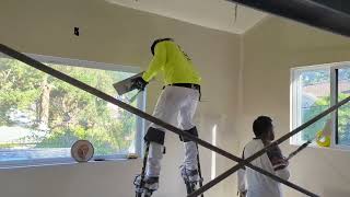 How to Achieve Level 5 Drywall on Stilts A Fascinating Skill [upl. by Ahsiak]