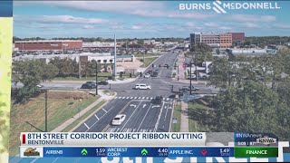 Bentonville cuts ribbon for 8th Street Corridor Project [upl. by Thackeray]